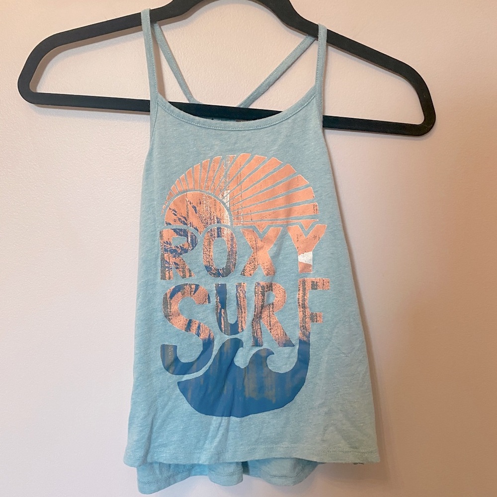 Roxy Girl Blue Tank Top Size Youth M